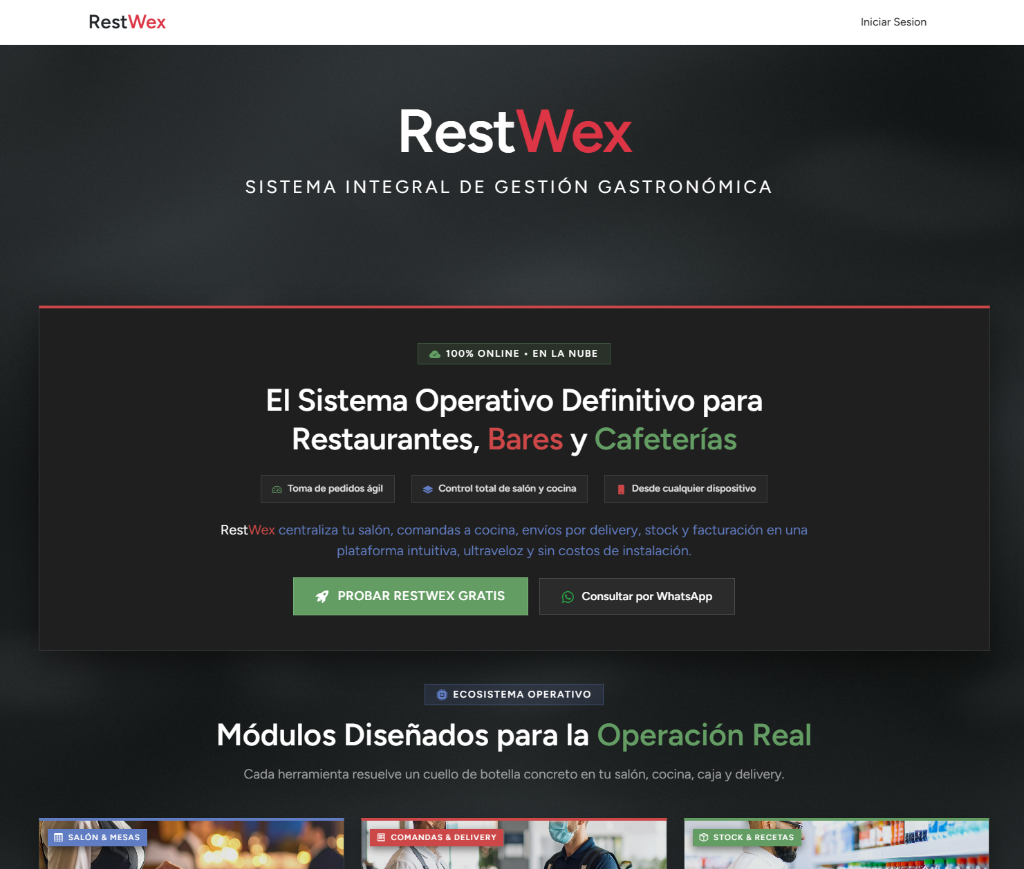 RestWex - Software Gastronómico
