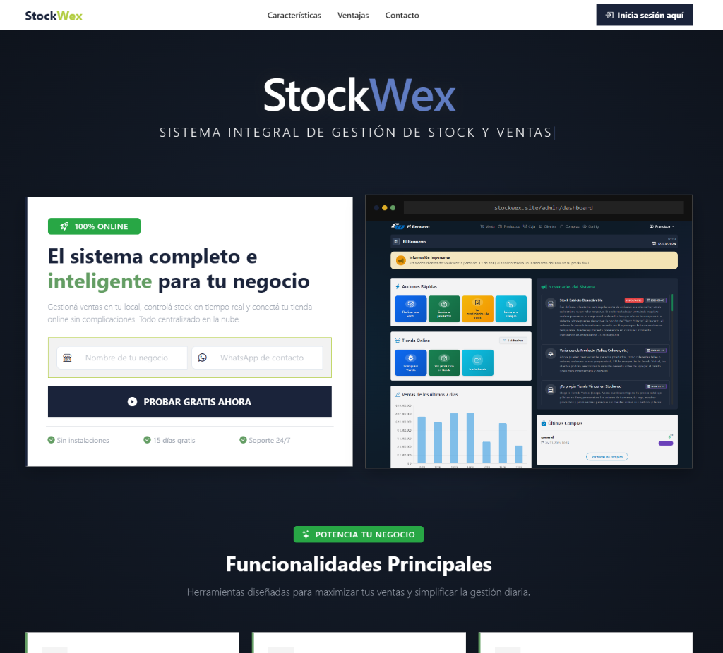 StockWex - Control de Stock y Ventas